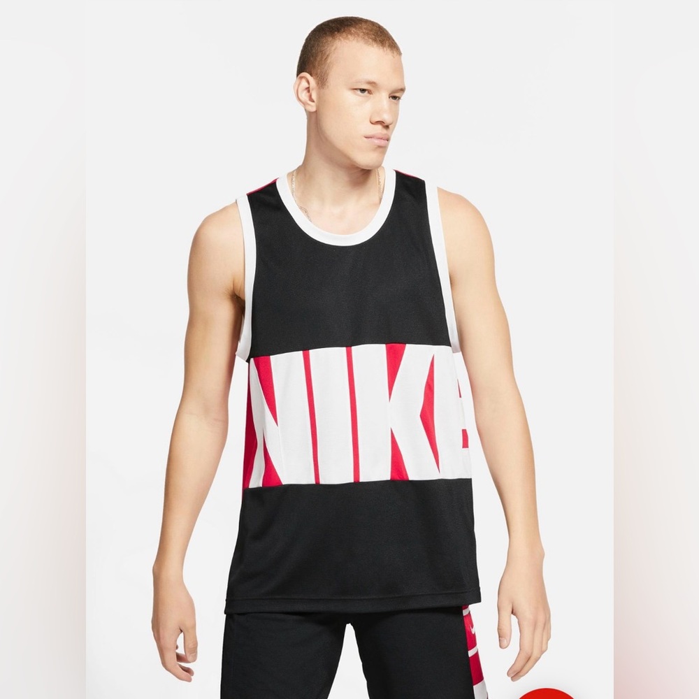 Nike Men’s Basketball Jersey – Size Small
Black / University Red / White dri-fit